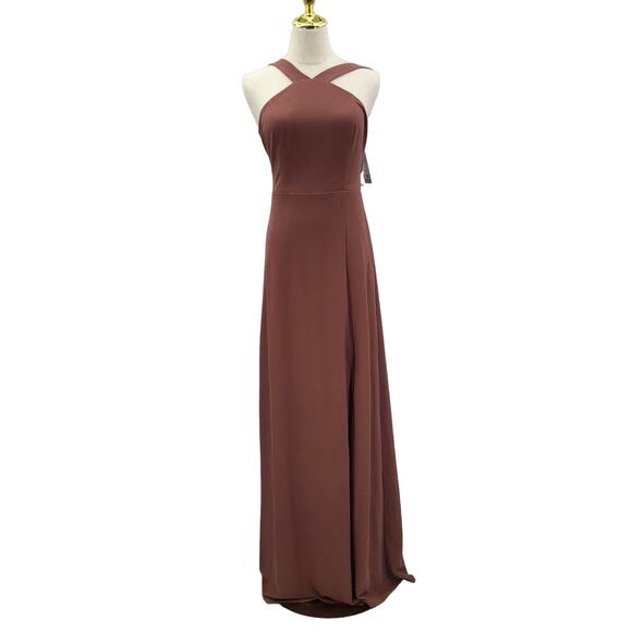 Birdy Grey Dusty Rose Halter Maxi Dress - Picture 3 of 9